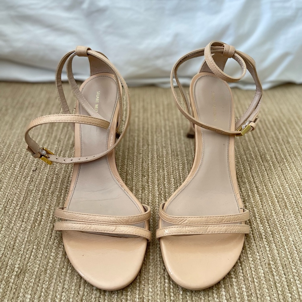 Stuart Weitzman leather Strappy heeled sandals